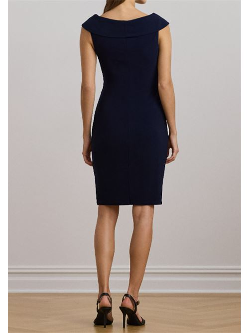 DRESS WITH OFF THE SHOULDER LAUREN RALPH LAUREN | 253926907002410 NAVY